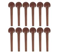 Jeffergarden Mahogany Oud Tuning Pegs, Persian Eye Inlay, Anti-slip and Easy to Use, 12pcs Replacement Set, for String Instrument Accessories, with Shaft Hole Protection