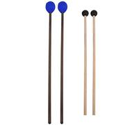 Jeffergarden Marimba Mallet Set with Yarn and Rubber Head, Maple Wood Construction for Beginners and Professionals, for Various Percussion Sounds