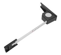 Jeffergarden Measuring Tool for Height 2 Meters Retractable Stature Meter, ABS Metal Measuring Ruler with Accurate Tape for Adults and Kids At Home (Black)