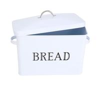 Jeffergarden Metal Bread Storage Box with Lid for Kitchen Countertop Holds 2+ Loaves Farmhouse Vintage Style Bread Bin Container