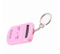 Jeffergarden Mini Basic Calculator, Portable Keychain Electronic Calculator with 8 Digits Display for Students and Children (Pink)