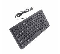 Jeffergarden Mini USB Keyboard Compact Design with ABS Material Extra Long Cable for Desktop Computer Space Saving Comfortable Typing