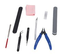 Jeffergarden Model Tool Kit with Pliers, Tweezers, and Carving | Alloy Steel Construction, Compact Size for Storage, Ideal for 3D Printing, Classroom, and Lab Use