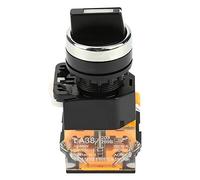 Jeffergarden Momentary Push Button Switch 2 Position 1NO+1NC 22mm LA38-11X22 Auto Reset with Flame Retardant Plastic for Electromagnetic Starter Contactor Relay