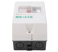Jeffergarden Motor Protection Switch 1.6-2.5A Circuit Breaker IP55 for | Overload & Short Circuit Protection, ABS Shell, 50/60Hz, Thermal Trip Setting, Electric Motor Use