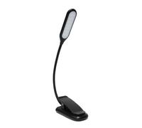 Jeffergarden Music Stand Light, Adjustable USB Rechargeable Lamp with 14 LED Beads, Eye Caring Technology for Musicians and Students (Black)