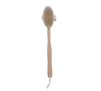 Jeffergarden Natural Sauna Brush Long Handle Deluxe Bath Brush Sauna Accessories Body Brush