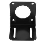 Jeffergarden NEMA23 Stepper Motor Bracket, Black Stainless Steel Motor Mounting Holder, M3 Screw Hole 6.8 X 6.8 X .5cm, for 3D Printer CNC Machine 57 Step Replacement