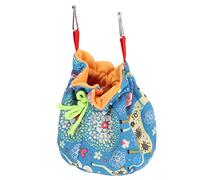 Jeffergarden Parakeet Bird Bed Winter Warm Hanging Hammock Soft Plush Portable Foldable Space Saving Easy Storage with Hook for Small Animal Hideout House