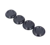 Jeffergarden Piano Caster Cups Floor Protector, EVA Foam Pad, Beechwood Material Multifunctional Wide Application Easy To Use, Hardwood Solid for Grand Upright Wheels Feet Protectors Wood (Black)