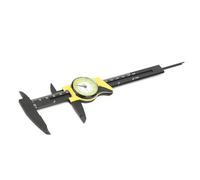 Jeffergarden Plastic Dial Caliper 0-150mm Measuring Tool Professional Vernier Caliper with Clear Readout Lightweight for Precise Measurement (Yellow (imperial))