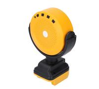 Jeffergarden Portable Speaker, ABS 20V Job Site Speaker with Bluetooth 5.0, Dual Charging Ports, 3.5mm AUX Input, Low Voltage Preservation for Camping Outdoor Activities
