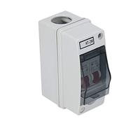 Jeffergarden Power Distribution, Distribution Box Box, 2 Way ABS Plastic Transparent Cove MCB C Type (16A 32A)