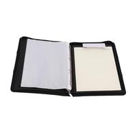 Jeffergarden PU Leather Portfolio Folder with Zipper 10 Pockets 30 Sheets Notebook A4 Portfolio Organizer for Business Documents 10.1 Inch Tablet Cover
