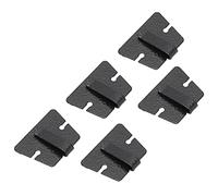 Jeffergarden Radio Microphone Bracket, Black 5pcs Burrs Mobile Radio Mic Bracket Clamp/Holder for KT8900 for TM241 for IC 2720H