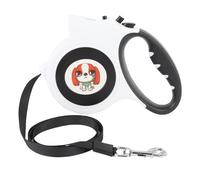 Jeffergarden Retractable Dog Leash with LED Light Automatic Telescopic Pet Leash 5m TPP Polyester Tape One Handed Brake Anti Tangling for Night Walks Small to Medium Dogs Cats