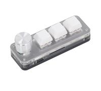 Jeffergarden RGB Mini 3 Key Keypad Mechanical Gaming Keyboard Red Switch for Home, Industrial with USB C Data Cable Macro Pad Mini 3 Key Keypad RGB Mechanical Gaming Keyboard Red Switch for