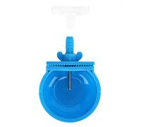 Jeffergarden Rodent Animal Drinker, Stainless Steel and Plastic Drinking Feeding Bowl, 10 Pack 6.5 X 2 Cm, Automatic Water Bowl with Tee Connector Clamp Fixing for Farm Cages