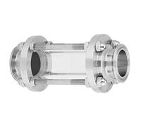 Jeffergarden Sanitary Sight Glass 304 Stainless Steel Clamp Type Observation Window 360 Degree View 38Φ 32 to 482°F 1.6MPa for Liquid Gas Steam Monitoring in Pipes