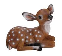Jeffergarden Simulated Sika Deer Garden Decor Scene House Patio Ornaments Resin Animal Model