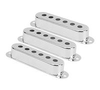 Jeffergarden Single Pickup Cover Brass Electric Guitar Accessory, Premium Material, Easy Installation, for ST SQ Model 48mm, 50mm, 52mm (Silver)