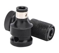 Jeffergarden Socket Adapter, Impact Adapter Square Socket Bit Hex Drills Extension Driver Bits 1/2 1/4 Inch for Automotive Drive Pipe Plug Socekt Set, Quickly Change, Easy to Tighten,
