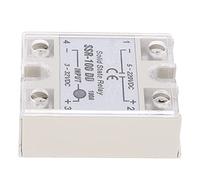 Jeffergarden Solid State Relay DC DC SSR 100A with Pure Aluminum Heat Sink 5 220VDC 3 32VDC Non Contact Switching for Industrial Automation Electrical Control Systems