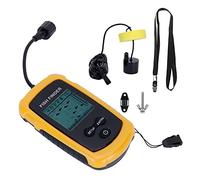 Jeffergarden Sonar Fish Finder, Portable Fish Detector Multifunction Battery Save Mode with Backlight for Sea Fishing Ice Fishing for Boat Kayak