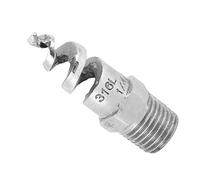 Jeffergarden Spiral Nozzle, Stainless Steel, Male Thread Watering Accessories, Atomized Clogging Hose Sprayer, 60 to 180 Degree Spray for Lawn and Garden (G1/4 DN8)