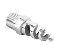Jeffergarden Spiral Nozzle, Stainless Steel, Male Thread Watering Accessories, Atomized Clogging Hose Sprayer, 60 to 180 Degree Spray for Lawn and Garden (G1/2 DN15)