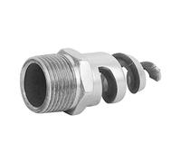 Jeffergarden Stainless Steel Spiral Nozzle, Male Cone Atomization Nozzle, Thread Watering Accesssories with Two Liquid Shapes and Compact Structure, for Environmental Working Principle (G1 DN25)
