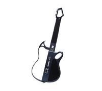 Jeffergarden Stringless Guitar for Kids with LED Lights 7 Sounds BT Rechargeable 4 Drum Machine Rhythms Foldable Portable Music Instruments for Boys Girls (Black)