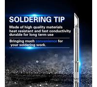 Jeffergarden T12 Soldering Tips for FX-951, Oxygen-Free Copper, Strong Conductivity, Suitable for Various Soldering Needs, Temperature Range 392F to 896F (T12-K)