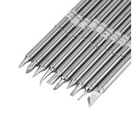 Jeffergarden T12 Soldering Tips for FX-951, Oxygen-Free Copper, Strong Conductivity, Suitable for Various Soldering Needs, Temperature Range 392F to 896F (Pack of 10)