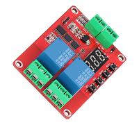 Jeffergarden Time Delay Relay Module, 2 Channel Multi Function Timer Relay Board, DC 5V 12V 24V Input, 20 Adjustable Modes, Dual Control, 30A Load for Automation Control (5V)