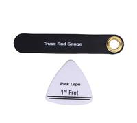 Jeffergarden Truss Rod Gauge for Electric Acoustic Bass Guitars Precise Stainless Steel Truss Rod Measure Tool with Pick for Easy Adjustment