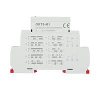 Jeffergarden Ultra-wide Delay Range, Multifunction Choices, LED Indicators, M1 Delay Time Relay AC DC 12V- 240V DIN Rail On Break Timer Off Time Relay DIN Type Double Off Timing Power On