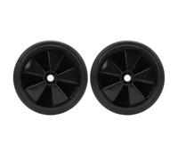 Jeffergarden Universal 6 Inch Rubber Wheels for Air Compressor 12 Holes 150mm Replacement Set of 2 Heavy Duty Mobility Upgrade