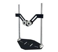 Jeffergarden V Shaped Roller Support Stand, Heavy Duty Adjustable Height Stand with 100KG Capacity for Woodworking Cutting and Pipe Material Feeding