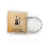 Jeffergarden Violin Strings Set Colored Ball Ends Fiddle Strings Zinc White Copper Winding Stainless Steel Core for 4/4 3/ Violins