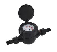 Jeffergarden Water Meter DN15, Stainless Steel Cold Water Meter with High Precision, Ideal for Factory and Apartment Use
