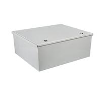 Jeffergarden Water Proof Electrical IP66 Box Glass Fiber Enclosure | Rubber Gasket Seal, Grounding Screw Safe, Galvanized Mount Plate, Pre-Drilled Holes, Fiberglass Reinforced Polyester
