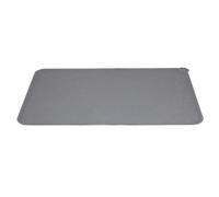 Jeffergarden Water Proof Pet Feeding Mat, Silicone Non Slip Cat Dog Food Pad 30x48cm, Raised Edges Help Contain Spills, Flexible Dishwasher Safe Floor Protector for Bowls Feeders (Grey)