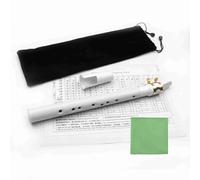 Jeffergarden White Mini Pocket Saxophone, Lightweight Plastic Little Sax with Carrying Bag, for Musicians On-The-Go (White)