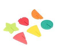 Jeffergarden Wine Glass Marker Drink Cup Identifier Fruit Pattern 6pcs Reusable Silicone Wine Glass Labels for Parties with Watermelon Strawberry Design
