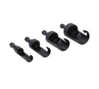 Jeffergarden Wood Plug Cutter Drill Bit Set 5/8 1/2 3/8 1/4 Inch Hex Shank Carbon Steel for Concealed Screw Holes Woodworking Projects