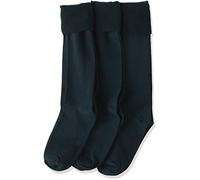 Jefferies Girl's School Uniform Nylon Knee High Socks (One Pair), Green, M