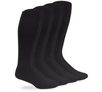 Jefferies Men's Microfiber Nylon Rib Over The Calf Dress Socks 4 Pack