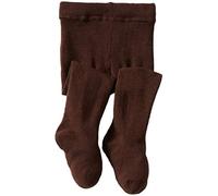 Jefferies Socks Baby Girls' Seamless Organic Cotton Tights, Chocolate Brown, 6-18 Months