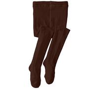 Jefferies Socks Girls 2-6x Seamless Organic Cotton Tights, Chocolate, 2-4 Years